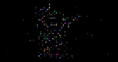 Bilimsel Noktalar Minnesota Haritası Grafik Görüntüsünü Görselleştir