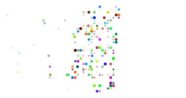 Mississippi Güney Amerika Şeklini oluşturan soyut noktalar