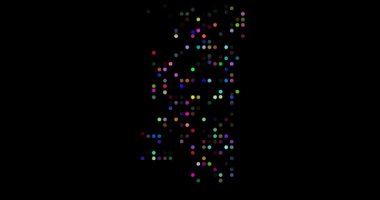 Mississippi Güney Amerika Şeklini oluşturan soyut noktalar