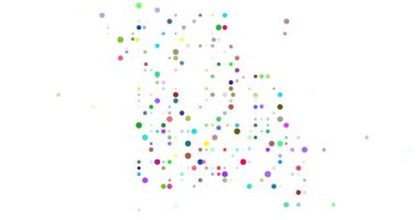 Missouri ABD Eyalet Haritasını Oluşturan Asgari Parçacık Hareketi