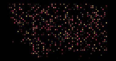 Düşen Dijital Noktalar Montana Bölgesi Haritası
