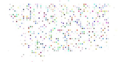 Modern Düşen Noktalar Montana Eyalet Haritasını Gösteriyor