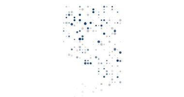 Modern Soyut Küreler Nevada Eyalet Haritasını Özetliyor