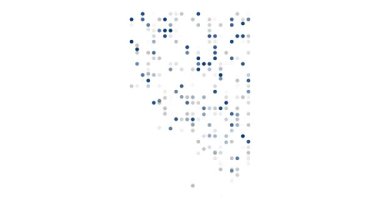 Nevada Harita Parçacıkları Canlandırma Videosunun Veri Görselleştirmesi