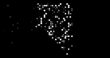 Nevada Haritası Oluşturan Soyut Düşen Noktalar