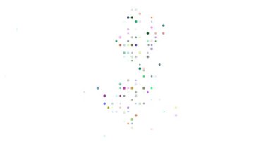 Düşen Çemberlerin Dijital Hareket Sahnesi New Jersey Şekli