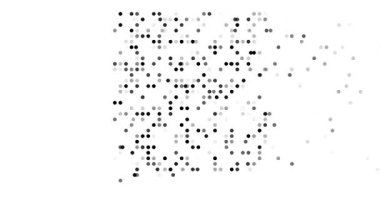 Temiz Düşen Parçacık Noktaları New Mexico Eyalet Haritasıyla Birleşti