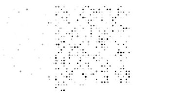 Temiz Düşen Parçacık Noktaları New Mexico Eyalet Haritasıyla Birleşti