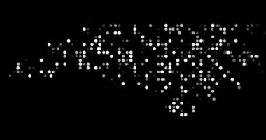 Düşen dairelerden oluşan Kuzey Carolina 'nın Dinamik Parçacık Haritası