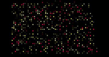 Kuzey Dakota Ortabatı ABD Şeklini oluşturan soyut Noktalar