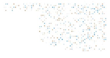Modern Düşen Noktalar Animasyon Oklahoma Haritasını Oluşturuyor