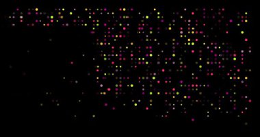 Modern Düşen Noktalar Animasyon Oklahoma Haritasını Oluşturuyor