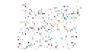 Oregon Eyalet Haritasını Özetleyen Modern Soyut Küreler