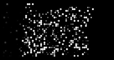 Modern Düşen Noktalar Animasyon Oregon Eyalet Haritasını Kuruyor