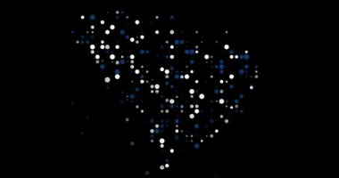 Güney Carolina eyalet haritasını oluşturan En Küçük Parçacık Hareketi