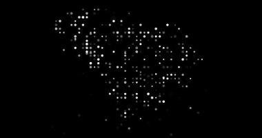 Güney Carolina eyalet haritasını oluşturan En Küçük Parçacık Hareketi