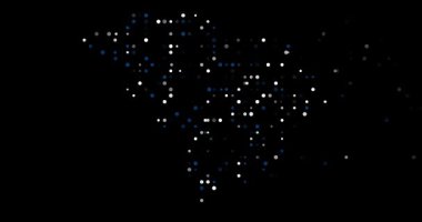 Güney Carolina eyalet haritasını oluşturan En Küçük Parçacık Hareketi