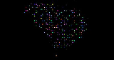 Güney Carolina eyalet haritasını oluşturan En Küçük Parçacık Hareketi