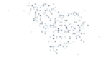 Güney Carolina eyalet haritasını oluşturan En Küçük Parçacık Hareketi