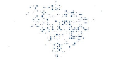 Güney Carolina eyalet haritasını oluşturan En Küçük Parçacık Hareketi