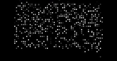 Düşen Kürelerle Güney Dakota Haritası oluşturan Modern Parçacık Geçişi