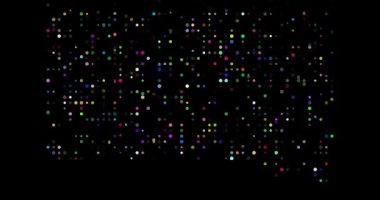 Güney Dakota Bölgesi Bölge Haritasını Yeniden Yapılandıran Dijital Parçacıklar