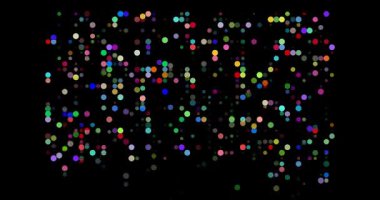 Düşen Çemberlerle Güney Dakota 'nın Dinamik Parçacık Haritası