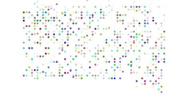 Düşen Kürelerle Güney Dakota Haritası oluşturan Modern Parçacık Geçişi