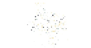 Modern Düşen Noktalar Canlandırması Texas Harita Şeklini Oluşturuyor