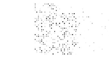 Düşen Parçacık Sistemi Utah Eyaleti Harita Desenini Oluşturuyor