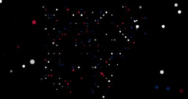 Soyut Düşen Noktalar Arkansas Siluet Özeti Oluştur