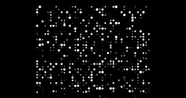 Wyoming Harita Şeklini oluşturan Soyut Düşen Noktalar
