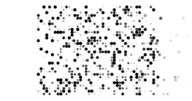 Wyoming Haritası Oluşturan Soyut Düşen Noktalar