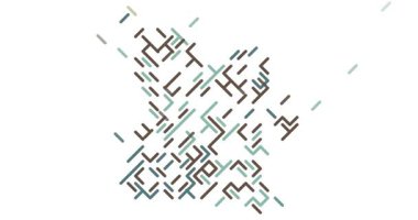 Soyut Kaydırma Çizgileri Angola Haritası Silueti Oluştur