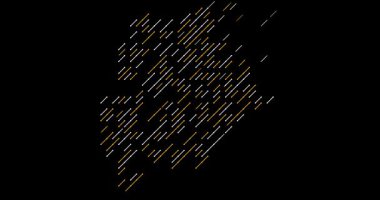 Soyut Kaydırma Çizgileri Botswana Siluetini Göster