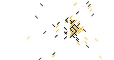 Hareket Grafikleri Çapraz Botswana Silueti