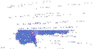 Soyut Geometrik Akış Burkina Faso Haritası Özeti