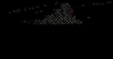 Orta Afrika Cumhuriyeti Haritası Oluşturan Dinamik Çapraz Çizgiler