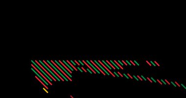 Modern Geometrik Çizgiler Orta Afrika Cumhuriyeti Haritasını Birleştirdi