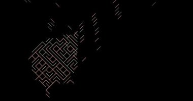 Temiz Kayan Köşegen Orta Afrika Cumhuriyeti Haritası Canlandırması