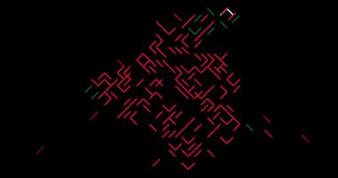 Çapraz Kayan Şekiller Cezayir Silüetini Yapar