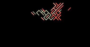 Modern Geometrik Çizgiler Kongo Haritasını Birleştir