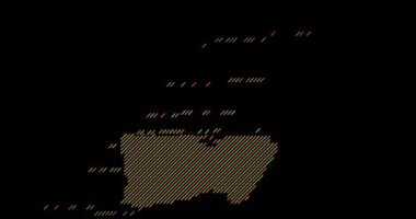 Kaydırma Blokları Cibuti Ülke Silueti Oluşturdu