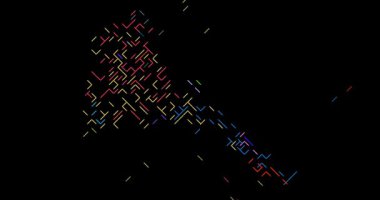 Yaratıcı Kaydırma Çizgileri Eritre Siluet Tasarımı