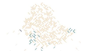 Çapraz Hareket Tasarımı Etiyopya Haritası Siluetini İnşa Eder