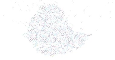 Çapraz Kayan Görselleştirme Etiyopya Haritasını Biçimlendirir