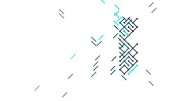 Modern Hareket Çizgileri Gabon Haritası Görselleştirmesi