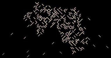 Çapraz Kayan Şekiller Gine Siluetini Yapar