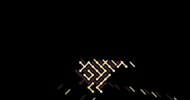 Modern Hareket Çizgileri Gine Bissau Haritası Görselleştirme