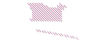 Çapraz Kayan Şekiller Kenya Siluetini Yapar